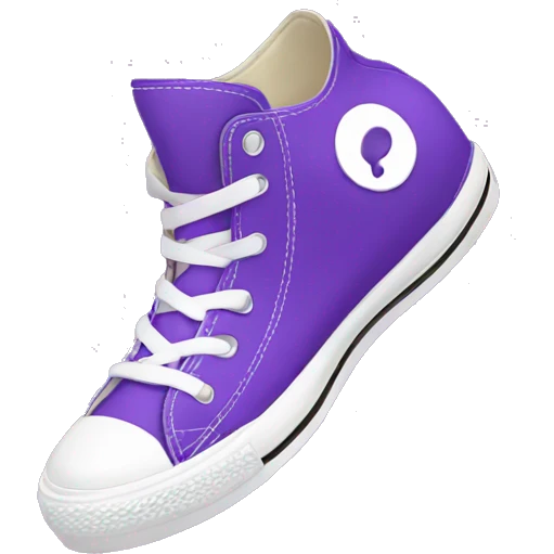 Purple converse emoji