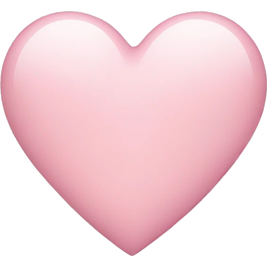Light pink heart emoji