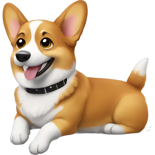 Corgi on an airplane emoji