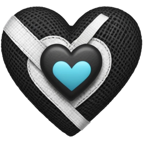 Black heart bandage emoji