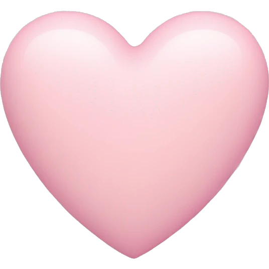 pastel pink heart emoji