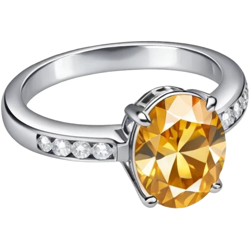 A diamond ring like this one 💍 but the diamond is more elliptic and there are mini diamonds on the silver ring itself emoji