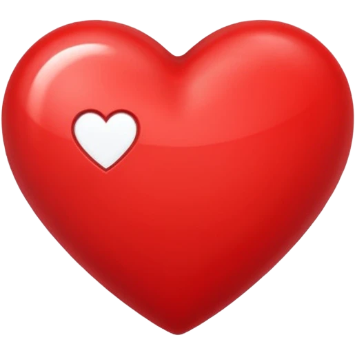 un corazon rojo con una f en el centro emoji