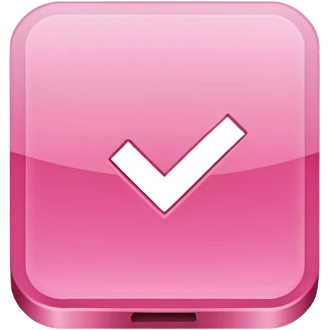 pink done checkbox emoji
