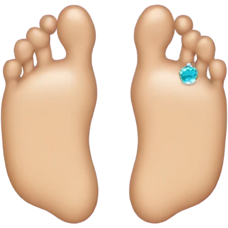 feet wearing earrings  emoji