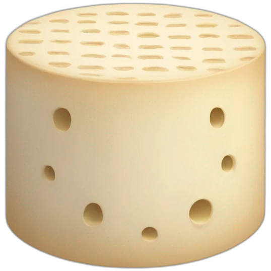 round tofu with a grid pattern on top emoji