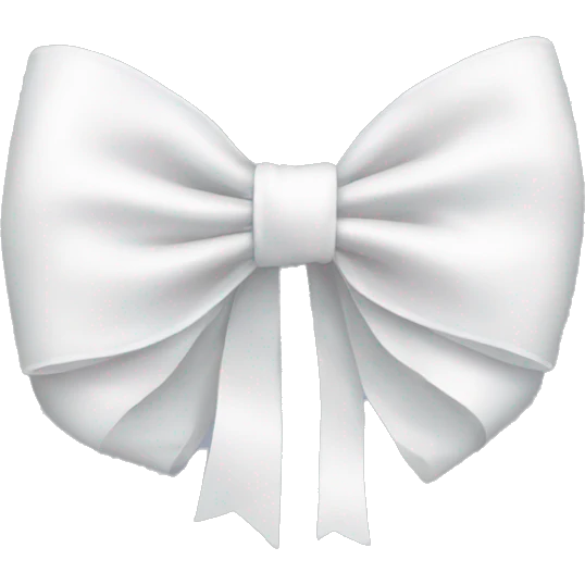 White bow emoji