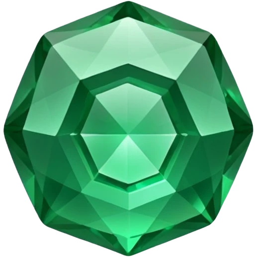 Pedra esmeralda emoji