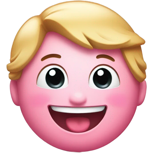 Blushing emoji with two middle fingers emoji