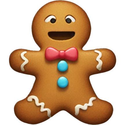 gingerbread man  emoji