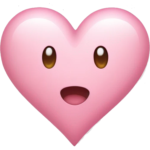 Light pink heart  emoji