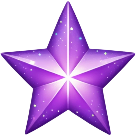 glitter purple and cian star emoji