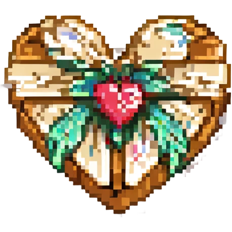 beige heart waffle emoji