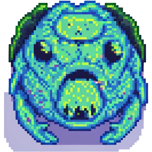 slime monster pixel art emoji