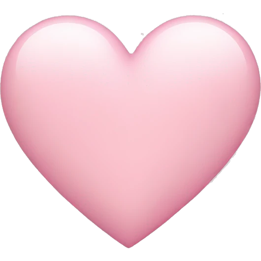 light pink heart emoji