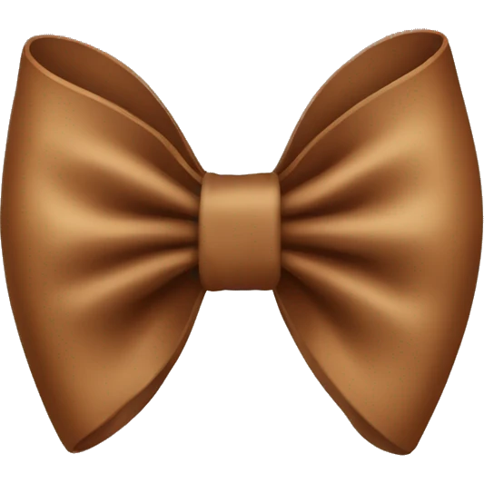 Brown bow emoji