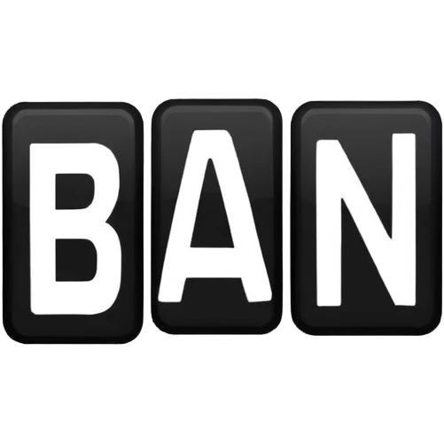 Paint the word BAN emoji