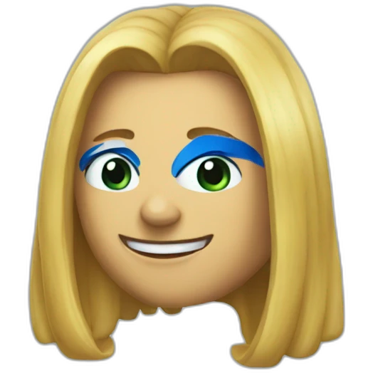 destello azul emoji