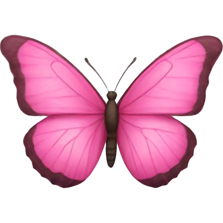 Pink butterfly  emoji