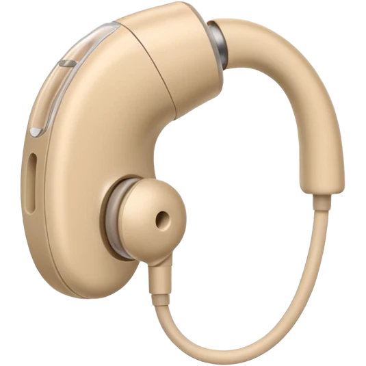 Generate a in ear canal hearing aid emoji