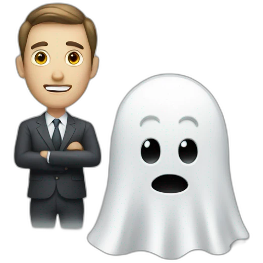 Businessman + evil + ghost emoji