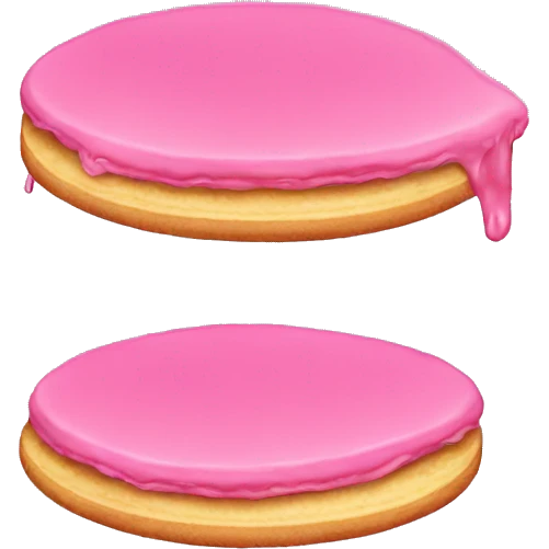 Pink pancake emoji
