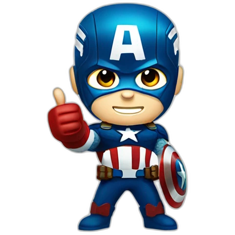 captain america gives thumbs up  emoji