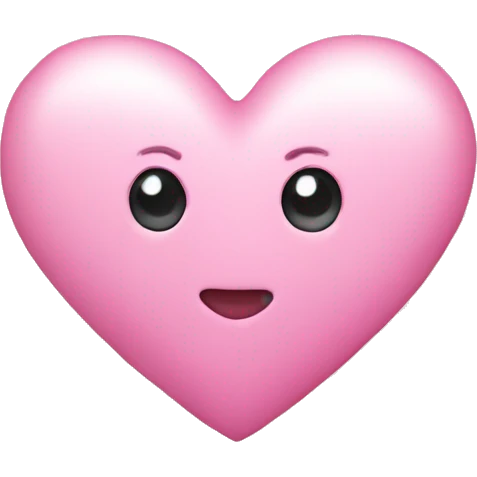 pastele pink heart emoji