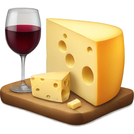 Wine and cheese emoji