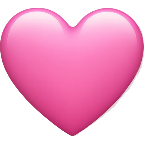 Pink heart  emoji