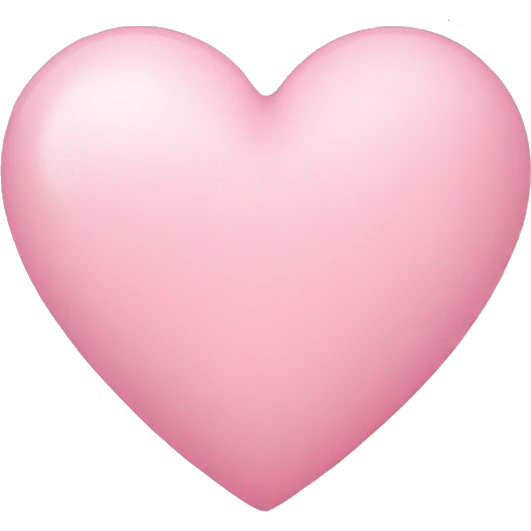 light pink heart emoji