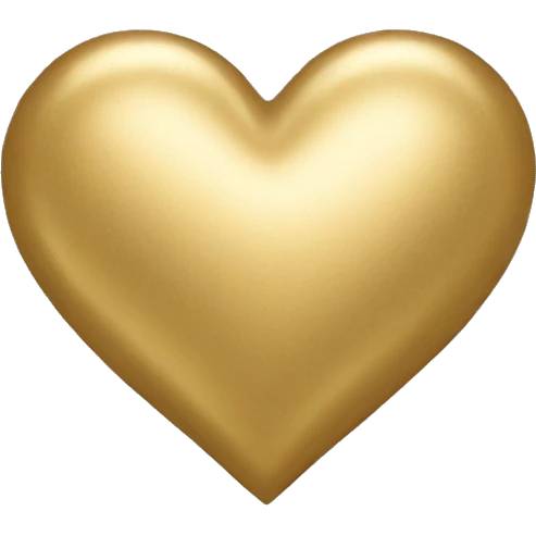 Gold heart  emoji