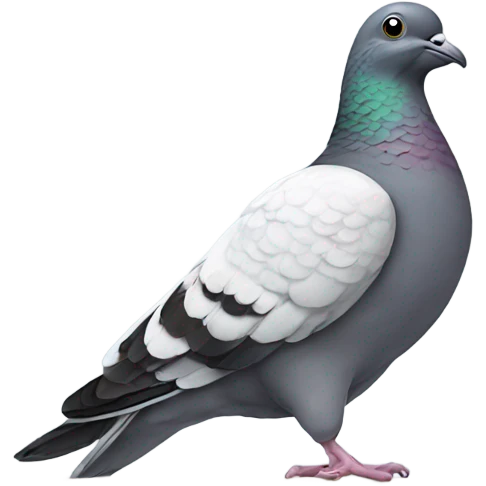 Studying pigeon emoji