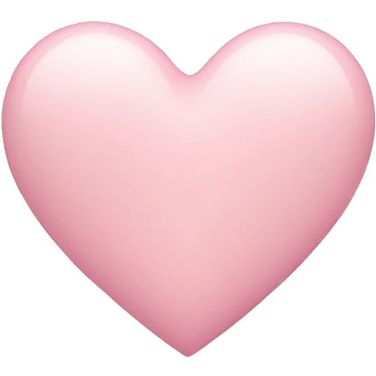 pastel pink heart emoji