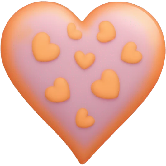 Pastel orange heart emoji