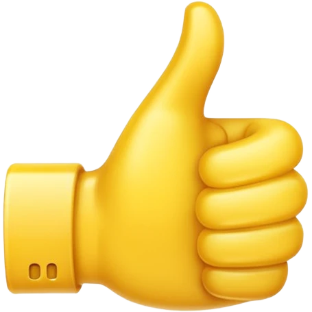 super long thumbs up emoij  emoji