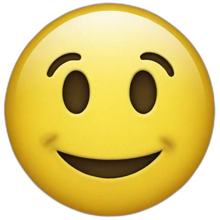 Yellow circle smiling emoji