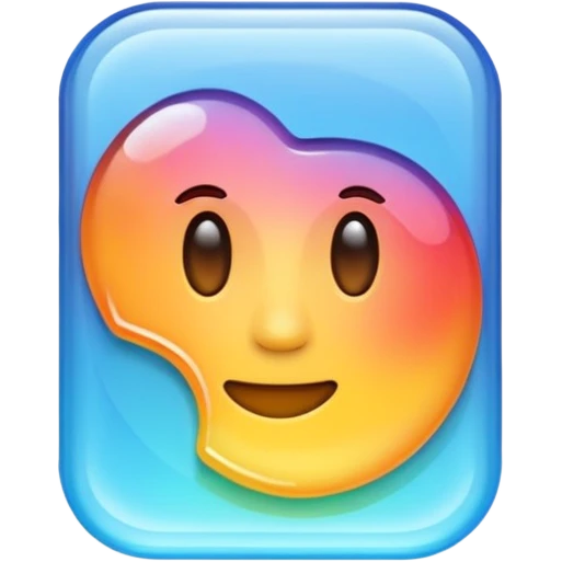 a piece of plastic material. without face emoji