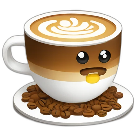 logo pixel art coffee emoji