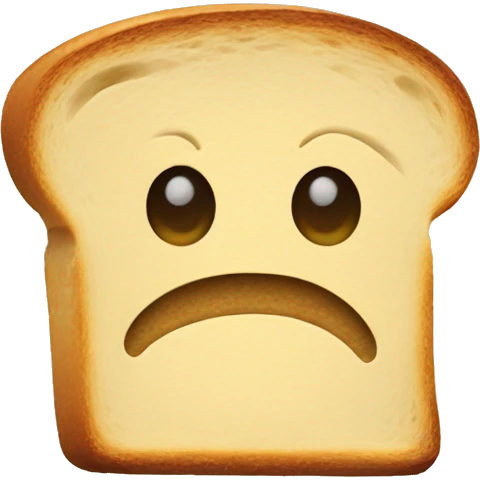 beige toast emoji