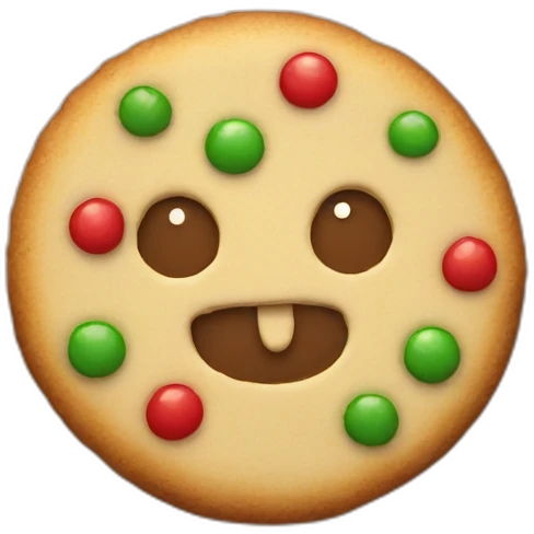 Christmas cookie emoji