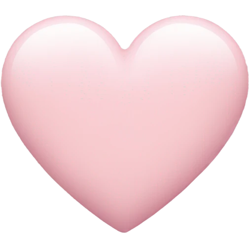 Pastel pink heart  emoji
