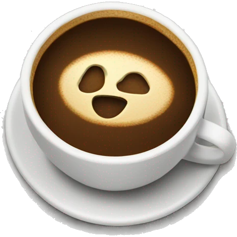 coffee with bicoin emoji