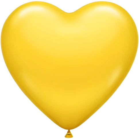 yellow heart with a balloon emoji