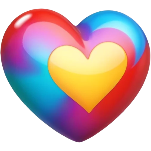 Cœur multicolore emoji