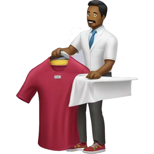 ironman ironing clothes emoji