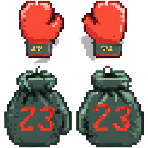 боксерские перчатки с надписью "23", no background emoji