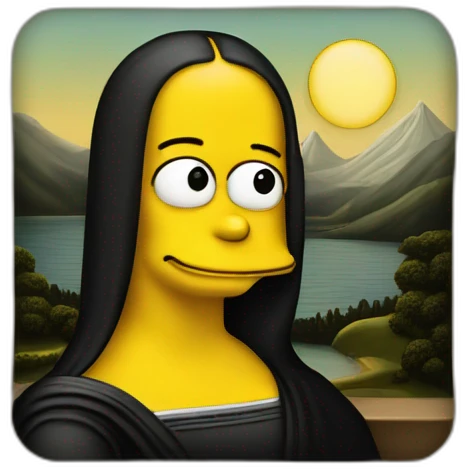 mona lisa simpson emoji