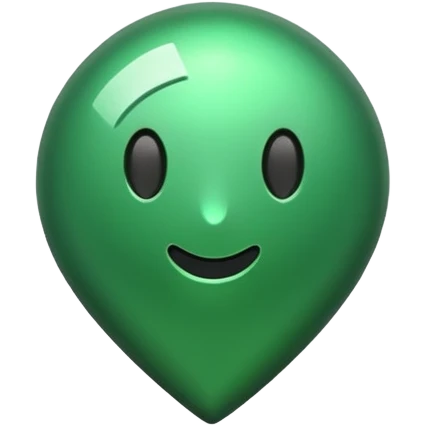 green pin emoji