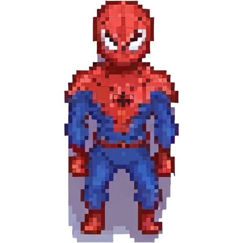 spiderman pixel art style emoji